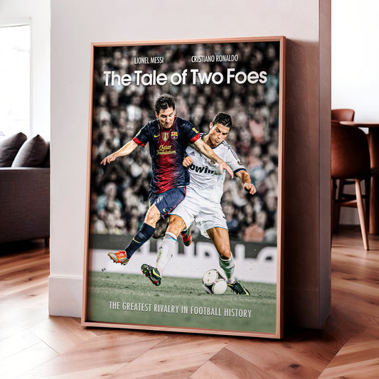 Messi & Ronaldo 'Foes' Poster