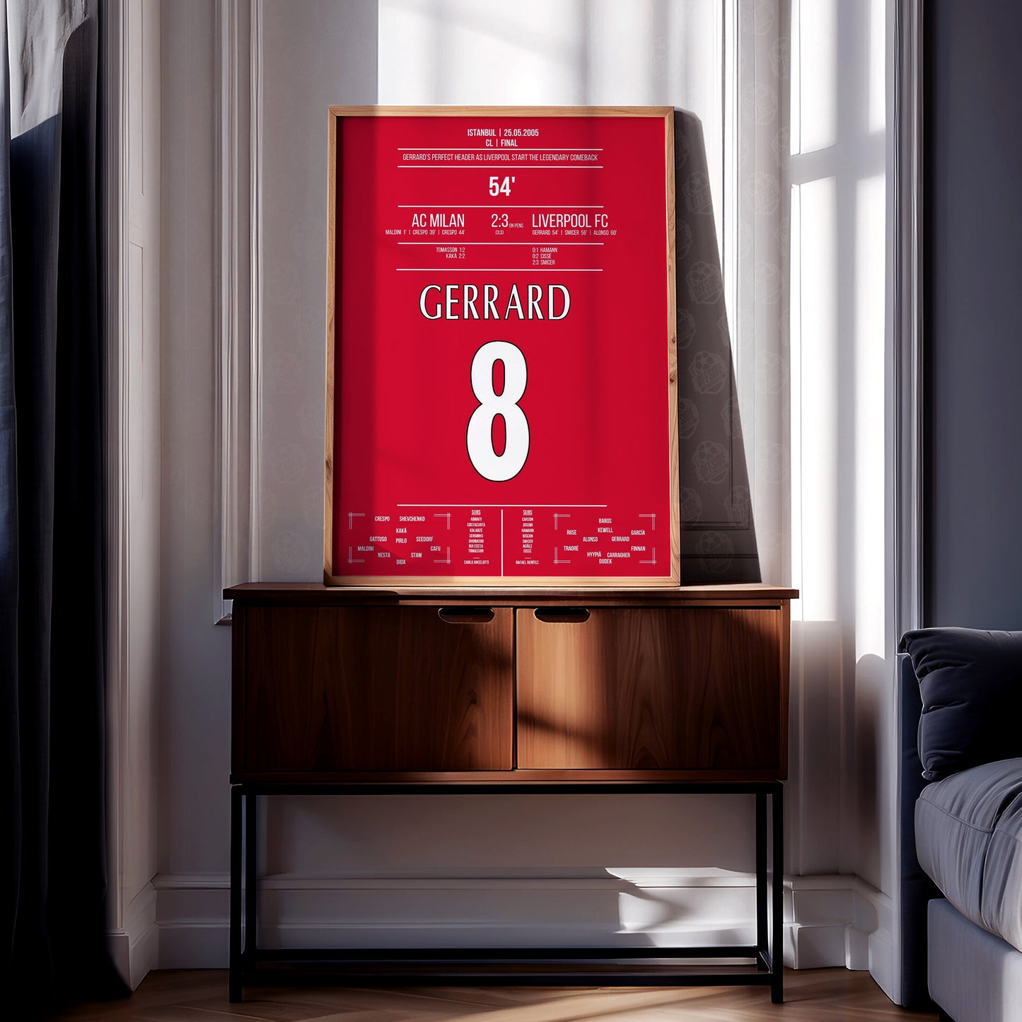 Steven Gerrard 'CL Final Jersey' Poster