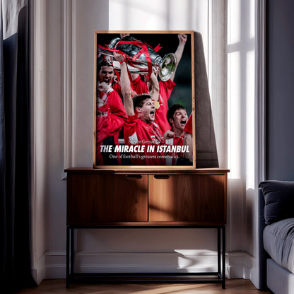 Steven Gerrard 'The Miracle In Istanbul' Poster