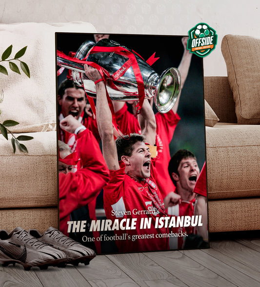 Steven Gerrard 'The Miracle In Istanbul' Poster