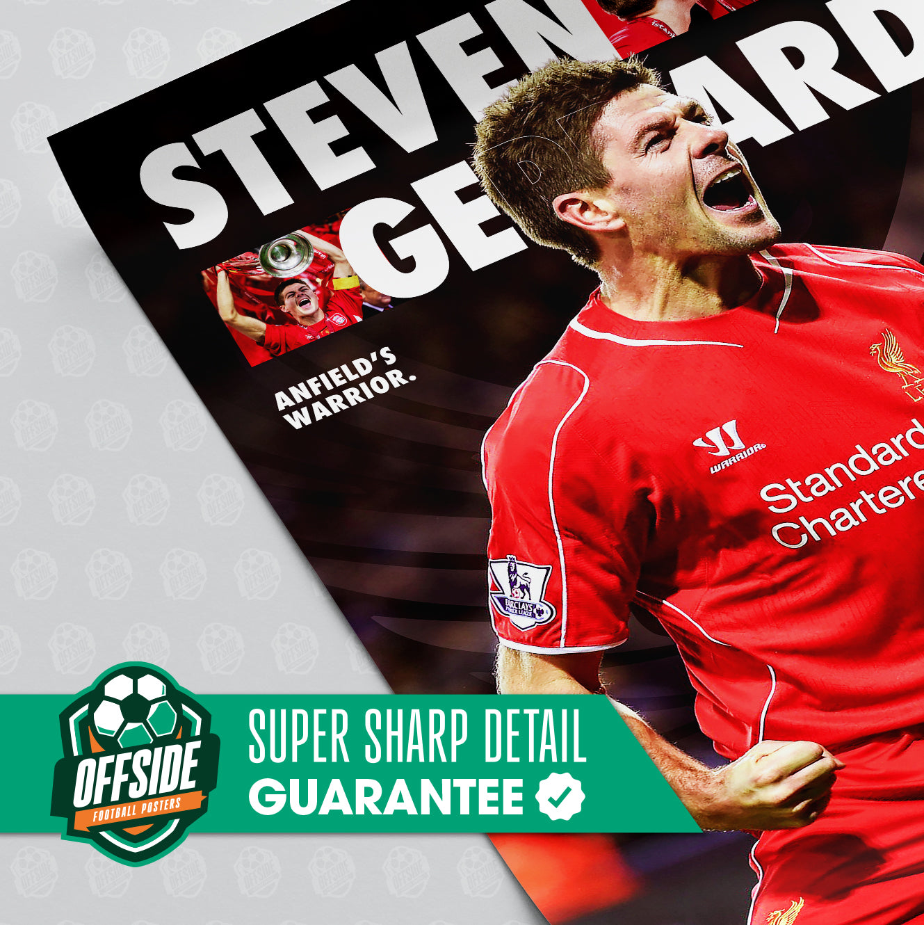 Steven Gerrard 'Anfield's Warrior' Poster