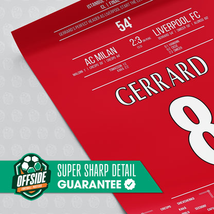 Steven Gerrard 'CL Final Jersey' Poster