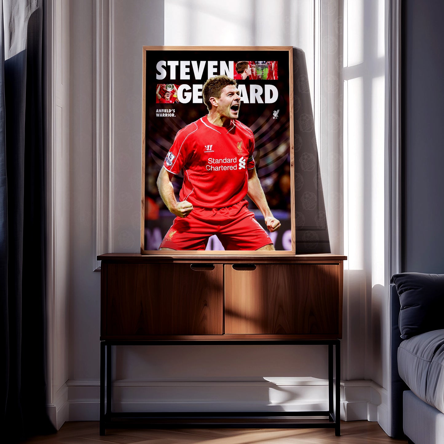 Steven Gerrard 'Anfield's Warrior' Poster