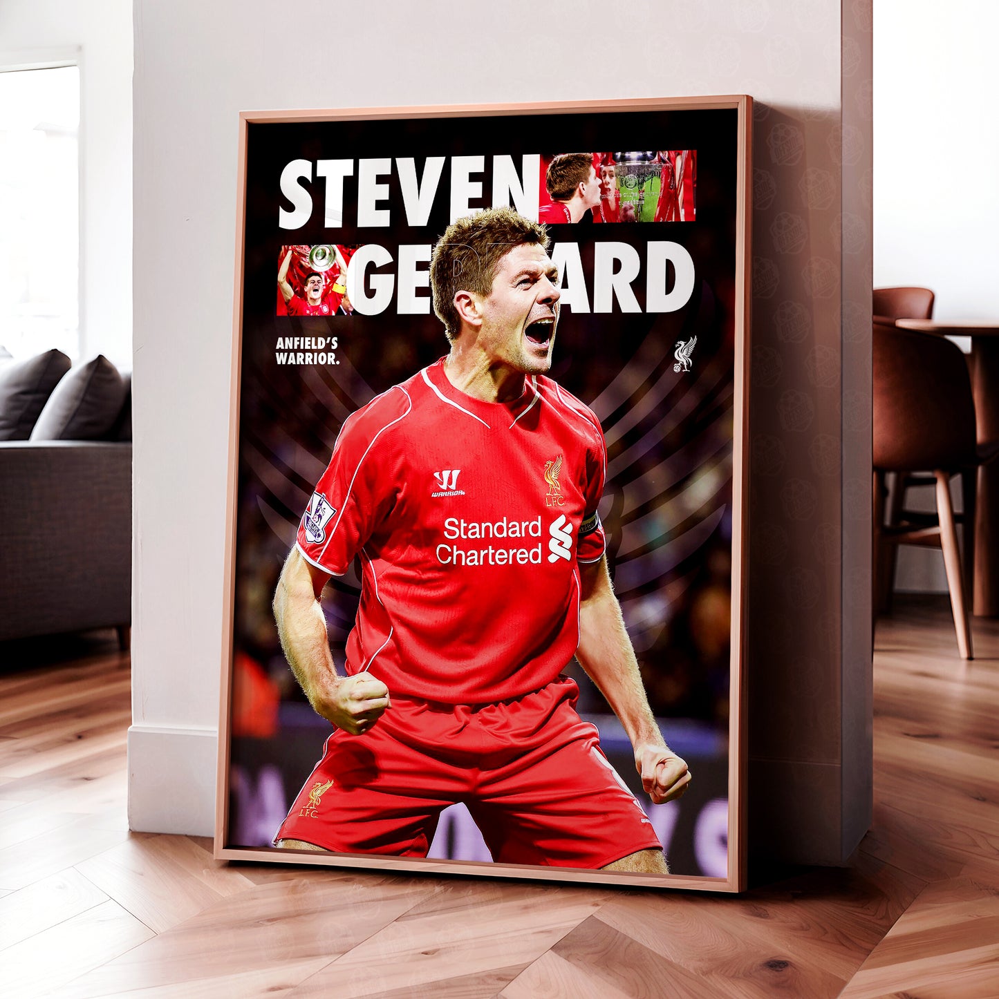 Steven Gerrard 'Anfield's Warrior' Poster