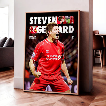 Steven Gerrard 'Anfield's Warrior' Poster