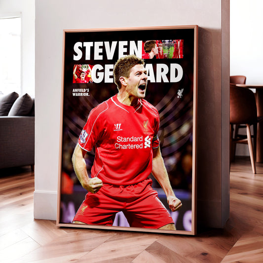 Steven Gerrard 'Anfield's Warrior' Poster
