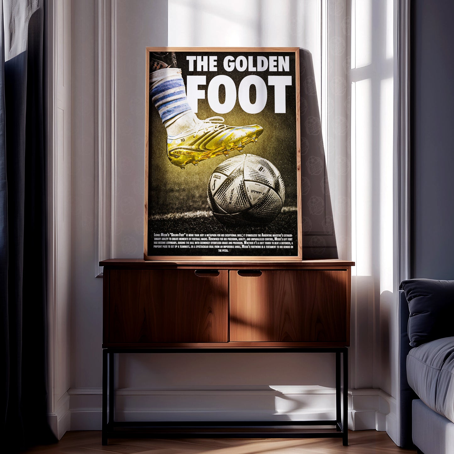 Lionel Messi 'Golden Foot' Poster
