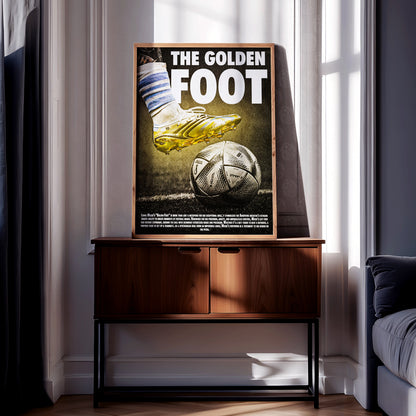 Lionel Messi 'Golden Foot' Poster