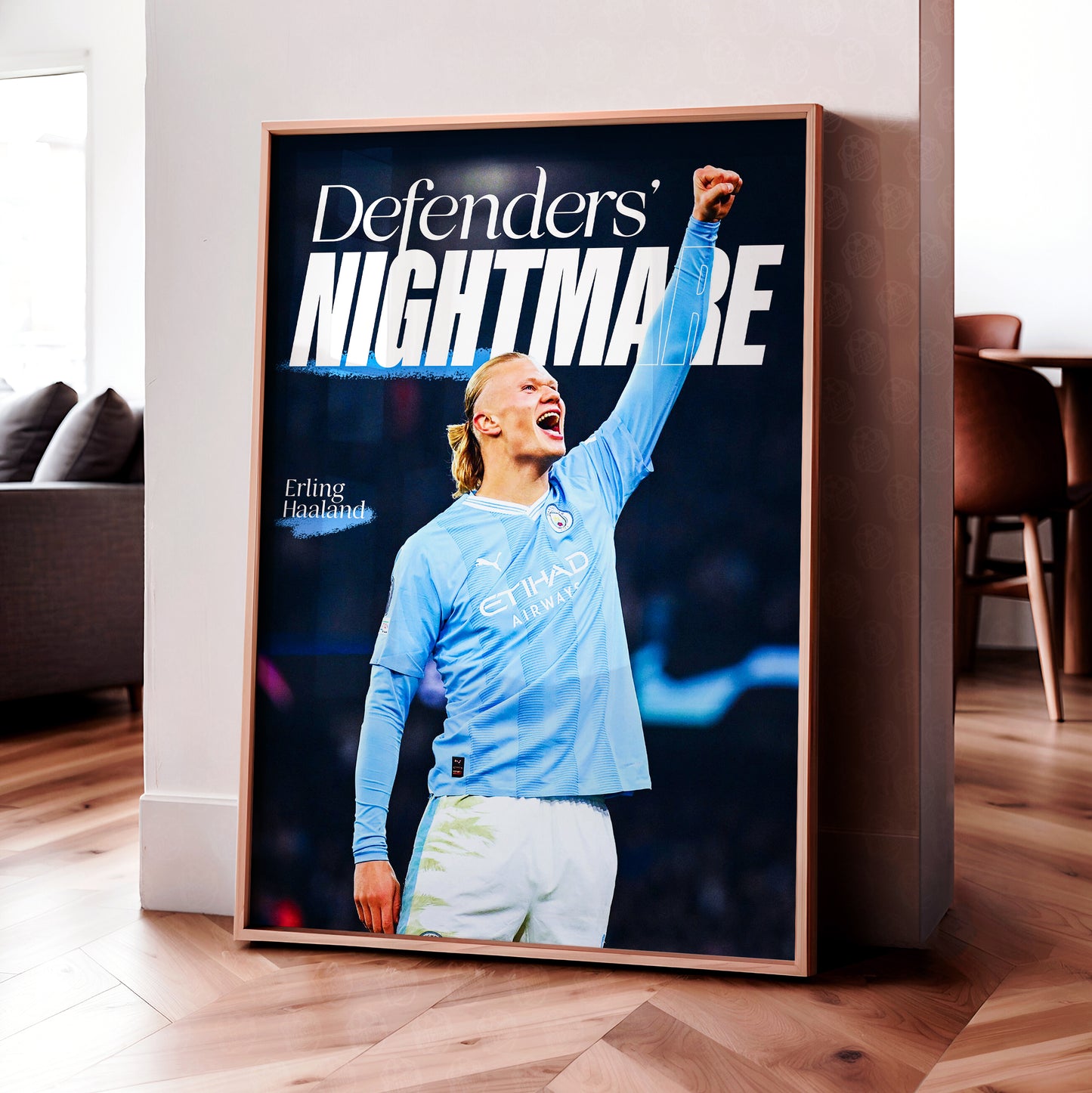 Erling Haaland 'Defenders' Nightmare' Poster