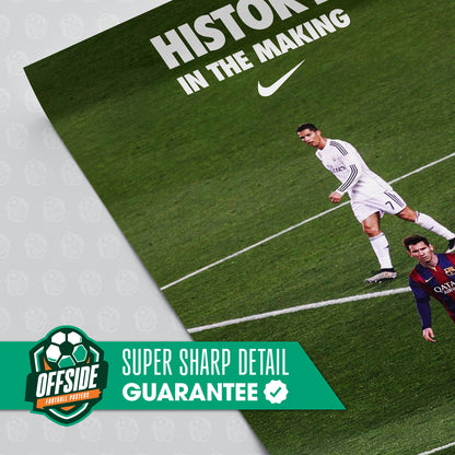 Messi & Ronaldo 'History In The Making' Poster