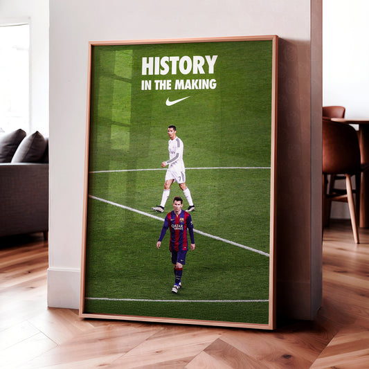 Messi & Ronaldo 'History In The Making' Poster