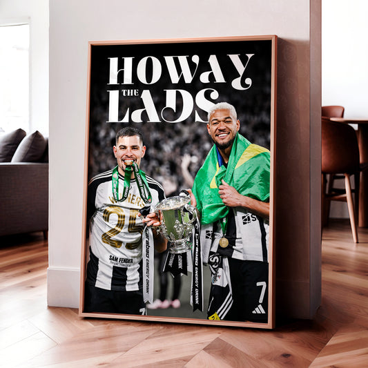 Newcastle United 'Howay The Lads' Poster