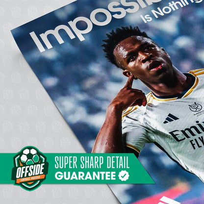 Vinicius Jr. 'Impossible Is Nothing' Poster