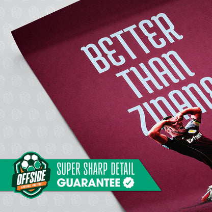 John McGinn 'Better Than Zidane' Poster