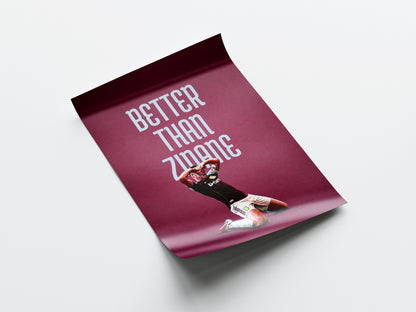 John McGinn 'Better Than Zidane' Poster