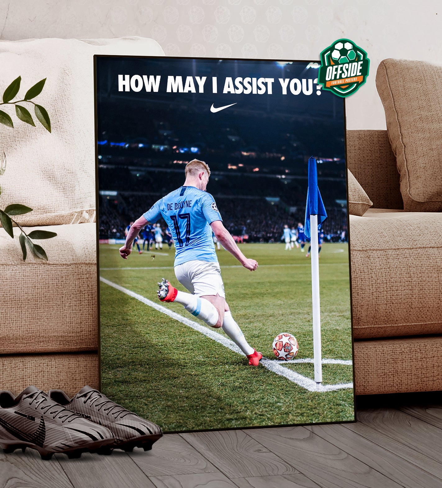 Kevin De Bruyne 'How May I Assist You' Poster