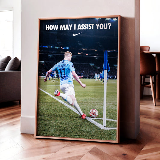 Kevin De Bruyne 'How May I Assist You' Poster