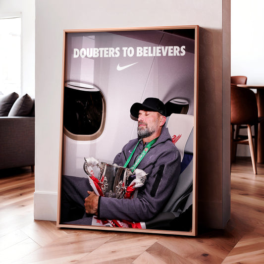 Jurgen Klopp 'Doubters To Believers' Poster