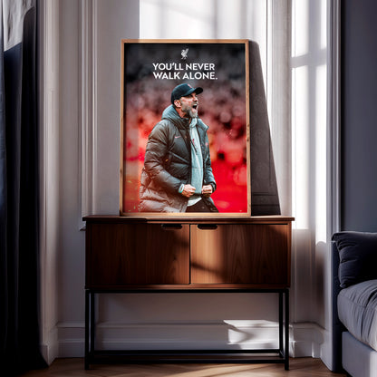 Jurgen Klopp 'YNWA' Poster