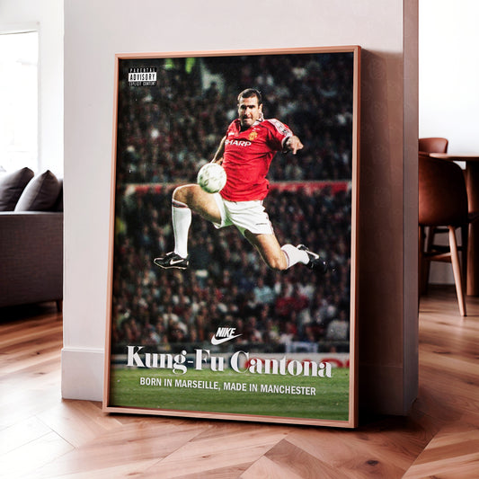 Eric Cantona 'Kung-Fu' Poster