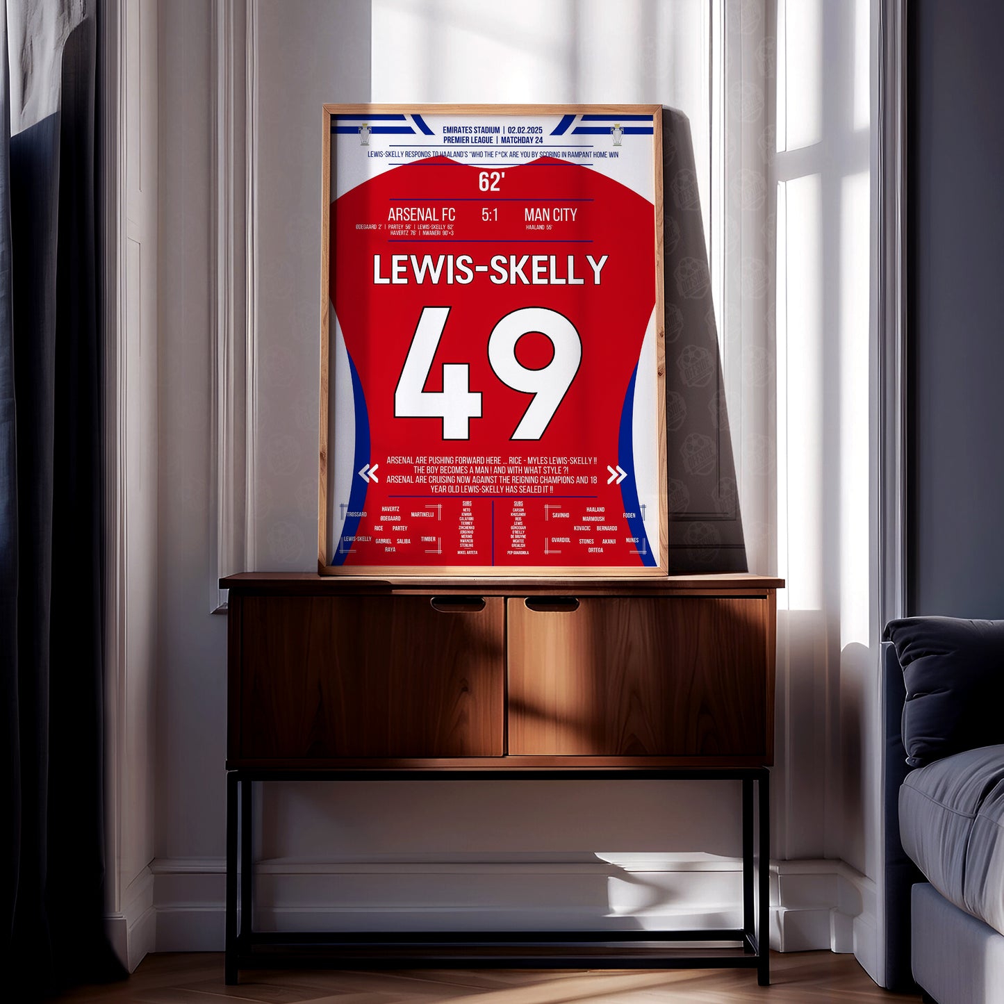 Myles Lewis-Skelly 'EPL Jersey' Poster