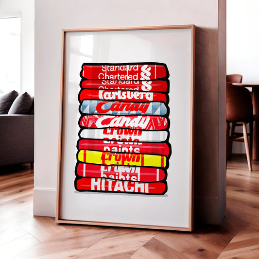 Liverpool 'Legacy Shirts' Poster