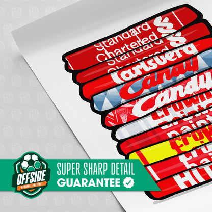Liverpool 'Legacy Shirts' Poster
