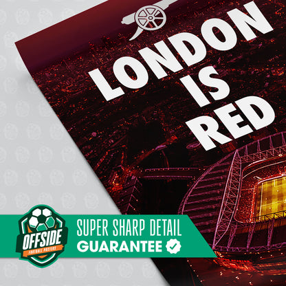 Arsenal 'London Is Red' Poster