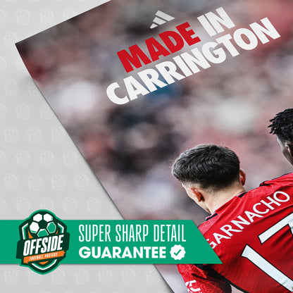 Manchester United 'Made In Carrington' Poster