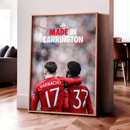 Manchester United 'Made In Carrington' Poster