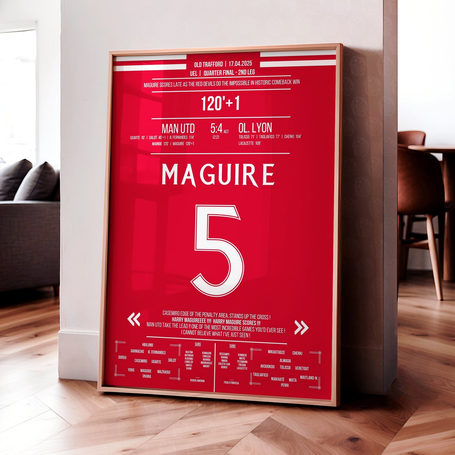 Harry Maguire 'UEL Jersey' Poster