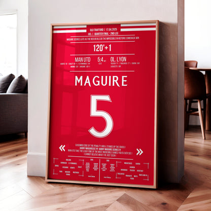 Harry Maguire 'UEL Jersey' Poster