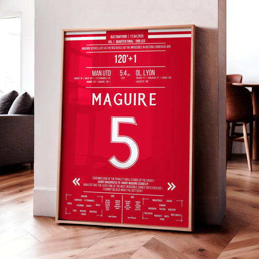 Harry Maguire 'UEL Jersey' Poster