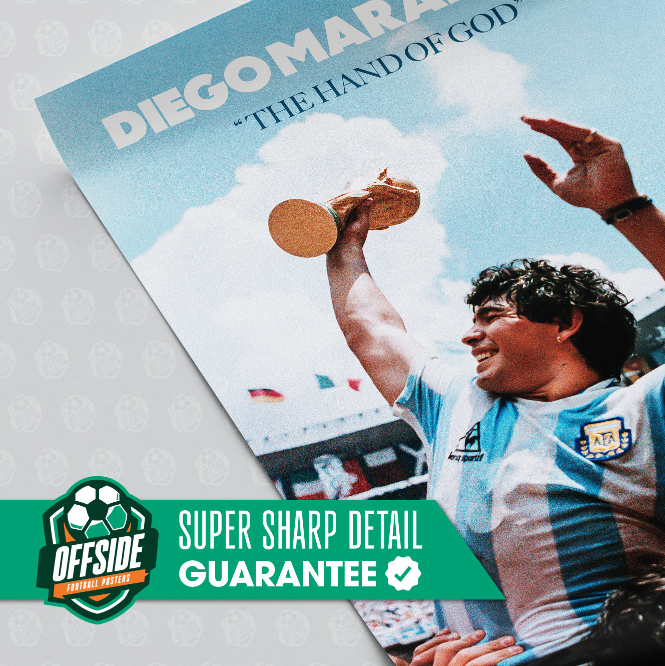 Diego Maradona 'Hand of God' Poster
