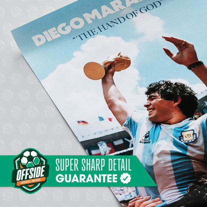 Diego Maradona 'Hand of God' Poster