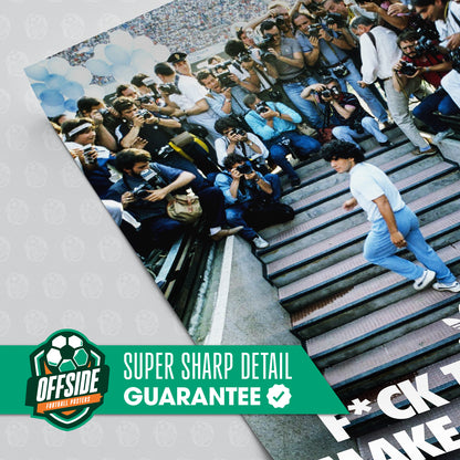 Diego Maradona 'F The Rules' Poster