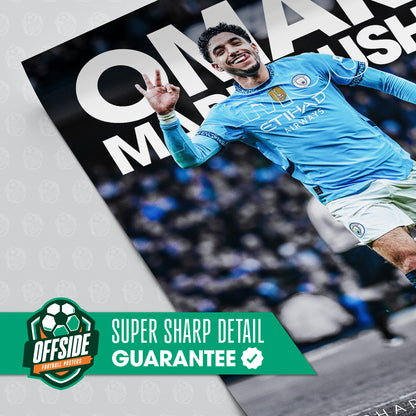 Omar Marmoush 'Pharaoh Of Manchester' Poster