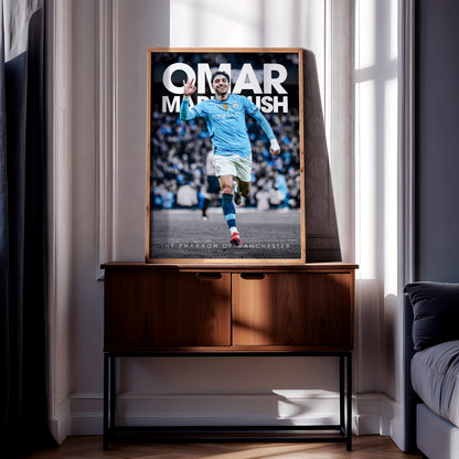 Omar Marmoush 'Pharaoh Of Manchester' Poster