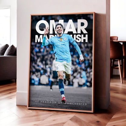 Omar Marmoush 'Pharaoh Of Manchester' Poster