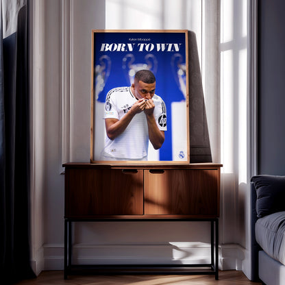 Kylian Mbappe 'Born to Win' Poster