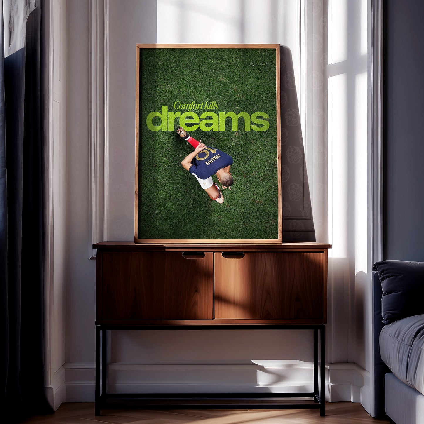 Kylian Mbappe 'Comfort Kills Dreams' Poster