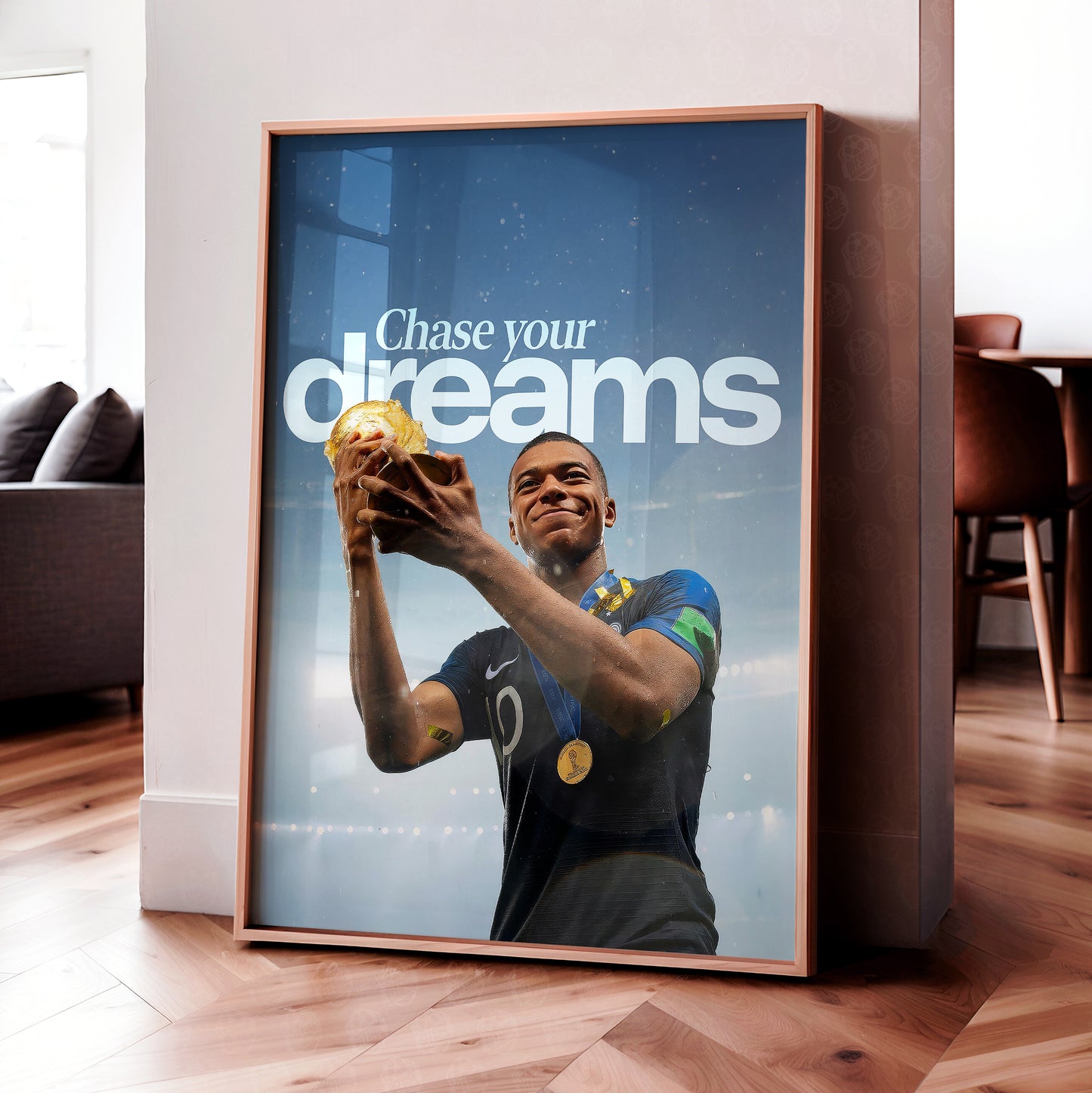 Kylian Mbappe 'Chase Your Dreams' Poster