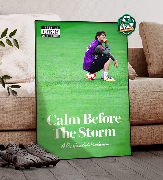 Lionel Messi 'Calm Before The Storm' Poster
