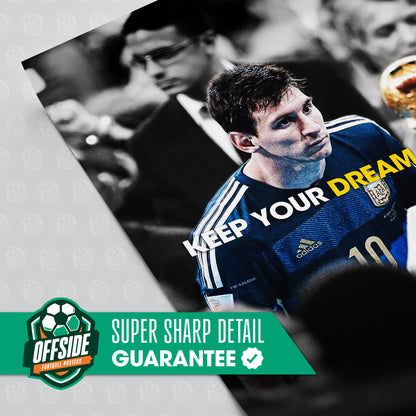 Lionel Messi 'Keep Your Dream Alive' Poster