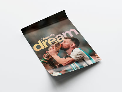 Lionel Messi 'Chase The Dream' Poster
