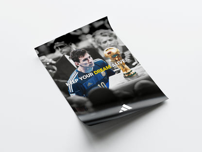 Lionel Messi 'Keep Your Dream Alive' Poster