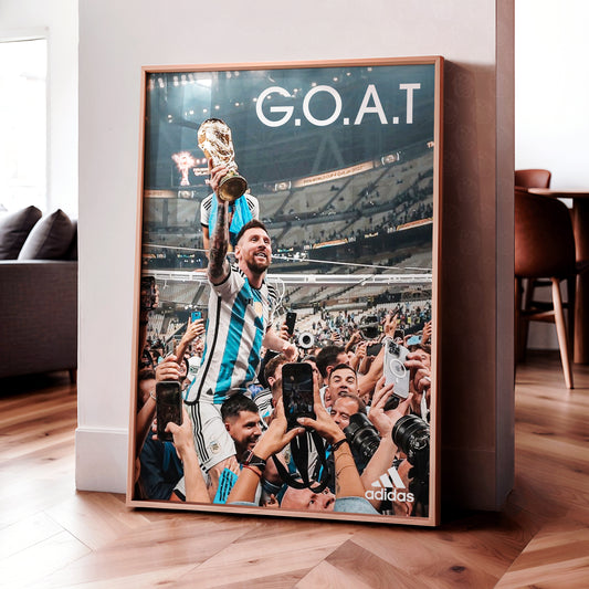 Lionel Messi 'GOAT' Poster