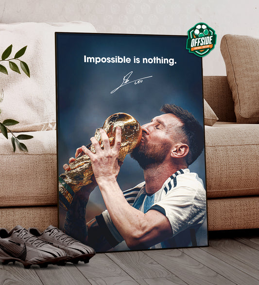 Lionel Messi 'Impossible Is Nothing' Poster