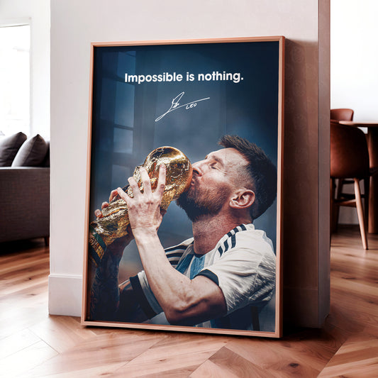 Lionel Messi 'Impossible Is Nothing' Poster