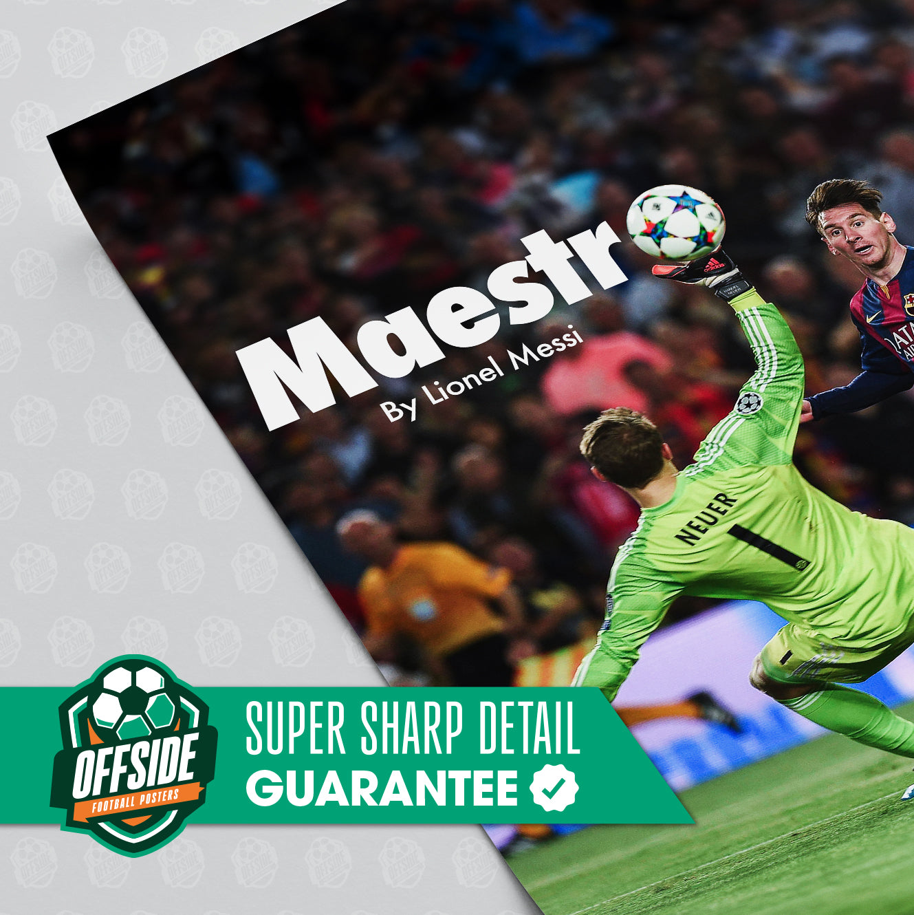 Lionel Messi 'Maestro' Poster